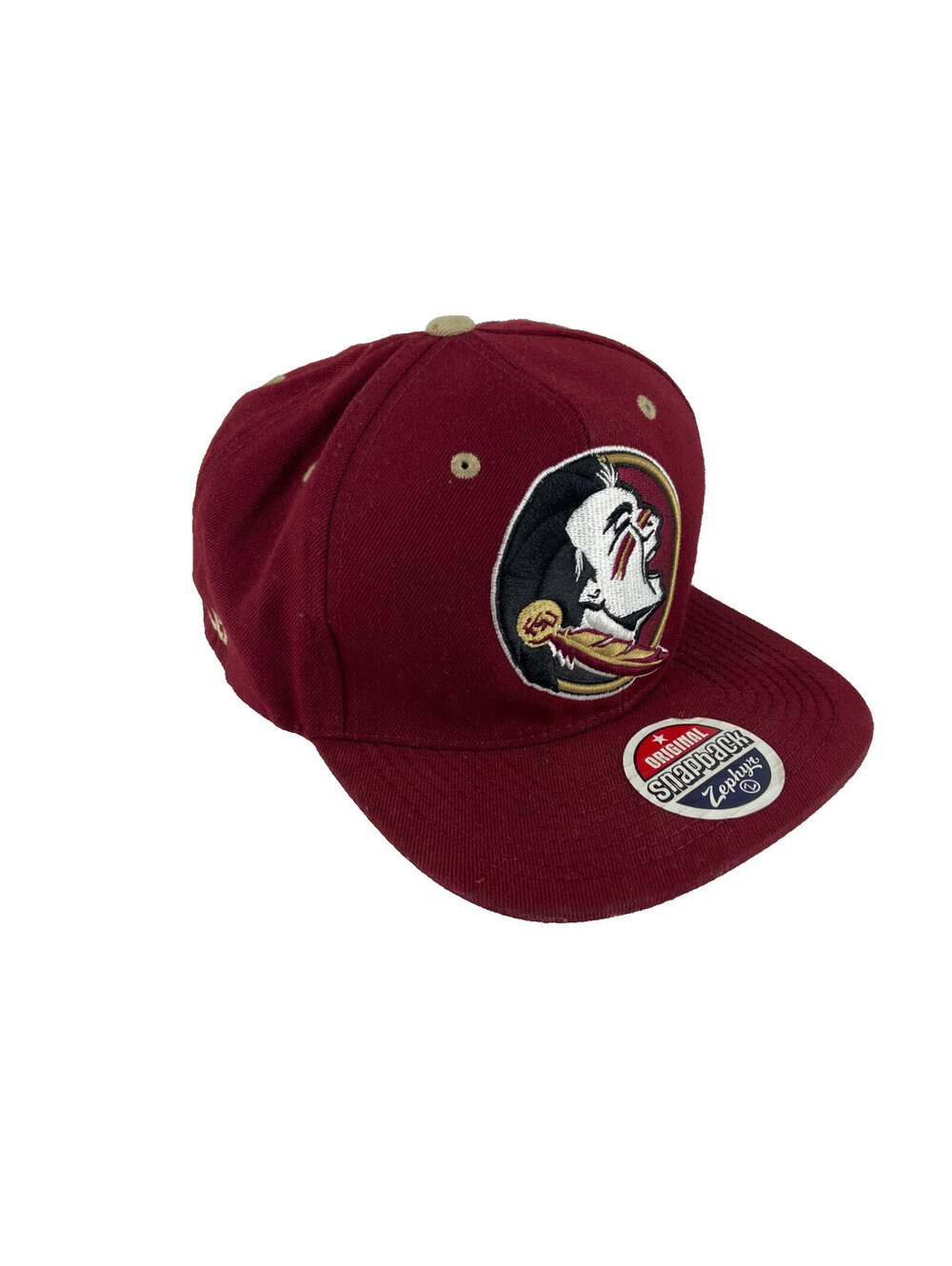 Florida State Seminoles Snapback Hat Embroidered Logo Under Bill FSU